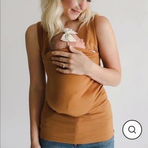 Lalabu Soothe Shirt, size small in camel.